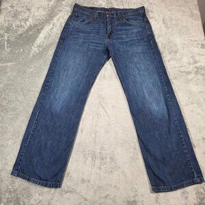 Levis 569 Jeans Mens 31X30 Blue Loose Straight 100% Cotton Denim Y2K